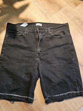 Mens Denizen From Levis Black Denim Shorts Size 38 Summer Outdoors